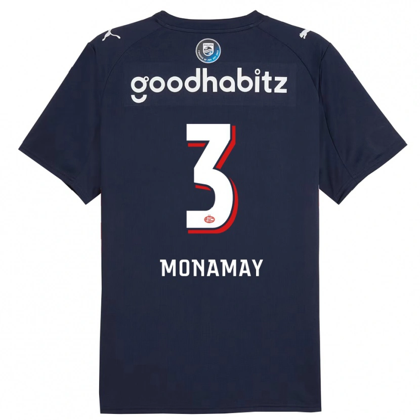 Danxen Heren Madi Monamay #3 Marineblauw Wit Uitshirt Uittenue 2025/26 T-Shirt