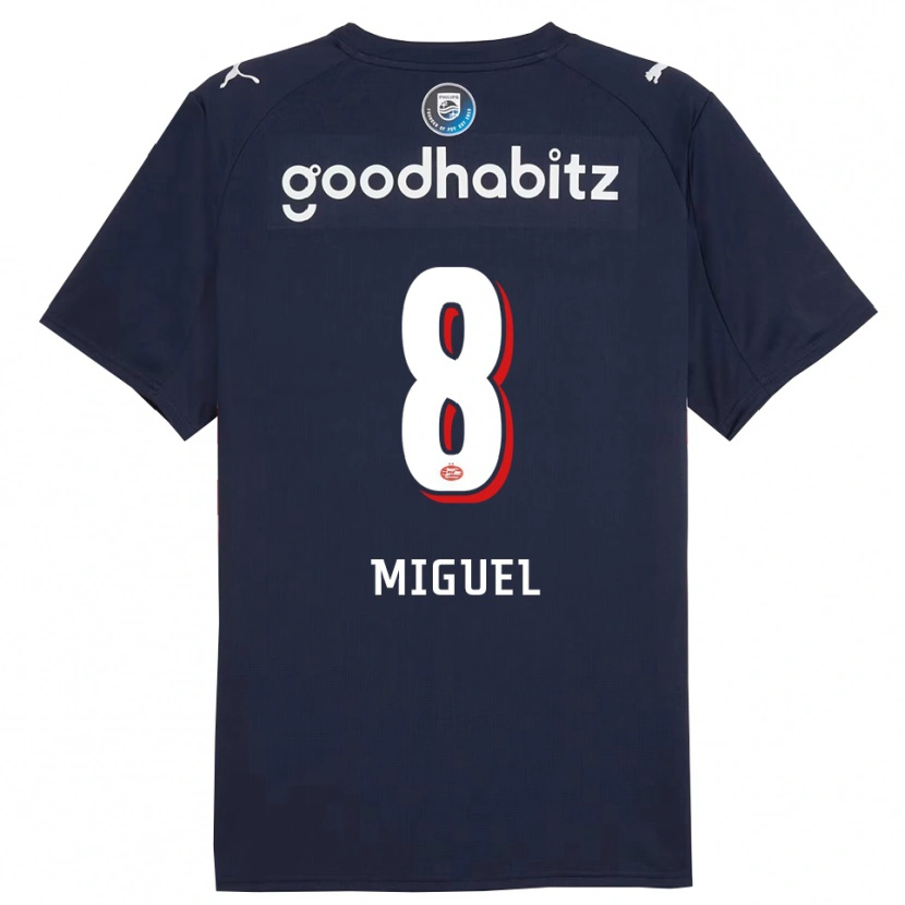 Danxen Heren Yani Miguel #8 Marineblauw Wit Uitshirt Uittenue 2025/26 T-Shirt