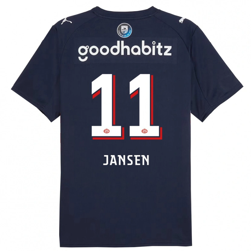 Danxen Heren Renate Jansen #11 Marineblauw Wit Uitshirt Uittenue 2025/26 T-Shirt