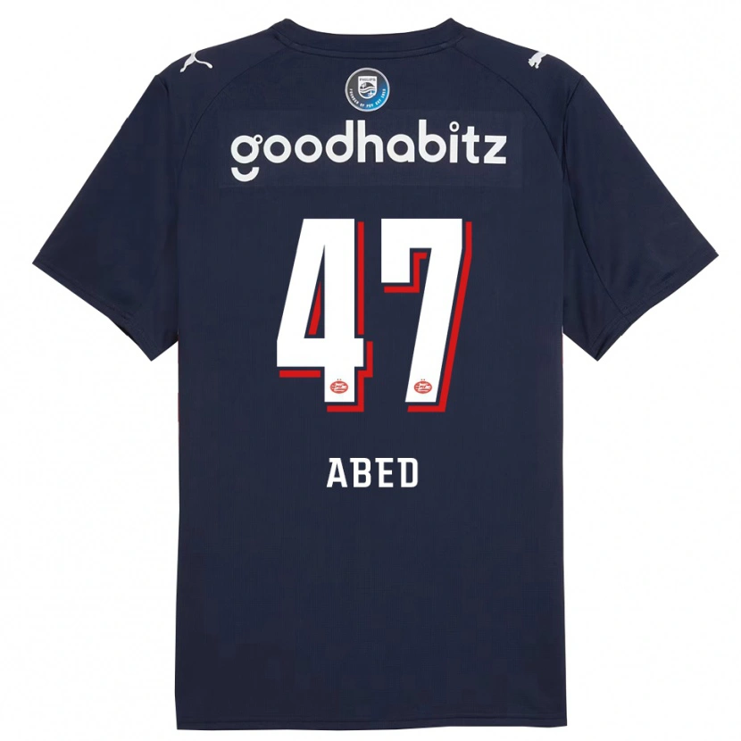 Danxen Heren Tai Abed #47 Marineblauw Wit Uitshirt Uittenue 2025/26 T-Shirt