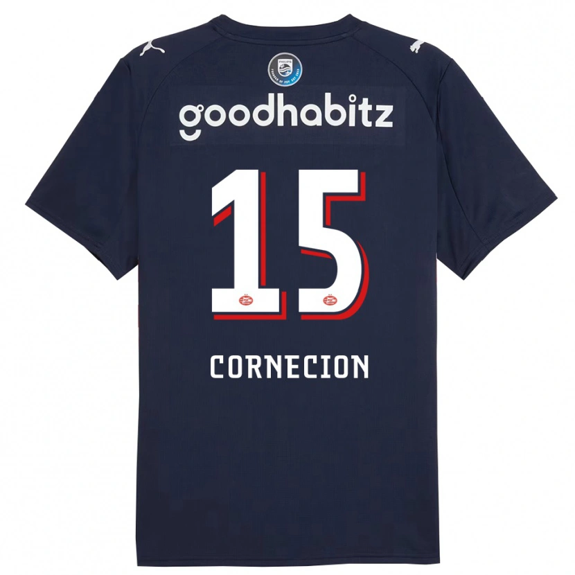 Danxen Heren Shuryjano Cornecion #15 Marineblauw Wit Uitshirt Uittenue 2025/26 T-Shirt