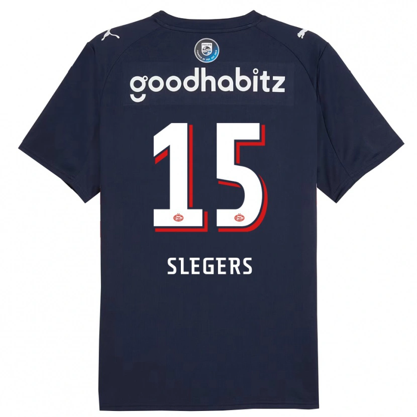 Danxen Heren Kor Slegers #15 Marineblauw Wit Uitshirt Uittenue 2025/26 T-Shirt