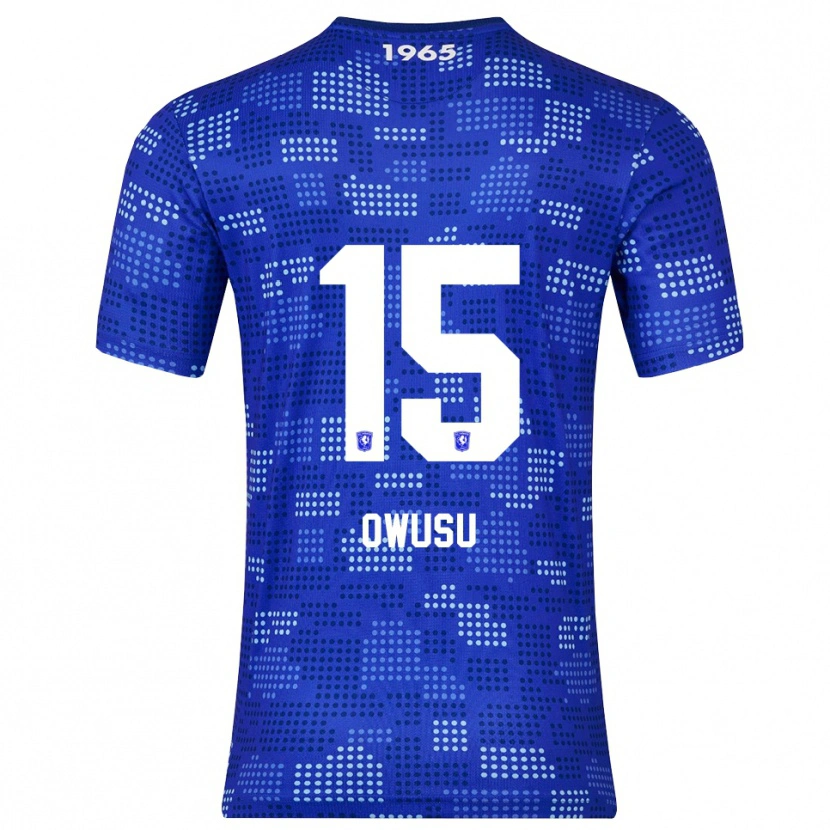 Danxen Heren Emmanuel Owusu #15 Blauw Hemelsblauw Uitshirt Uittenue 2025/26 T-Shirt