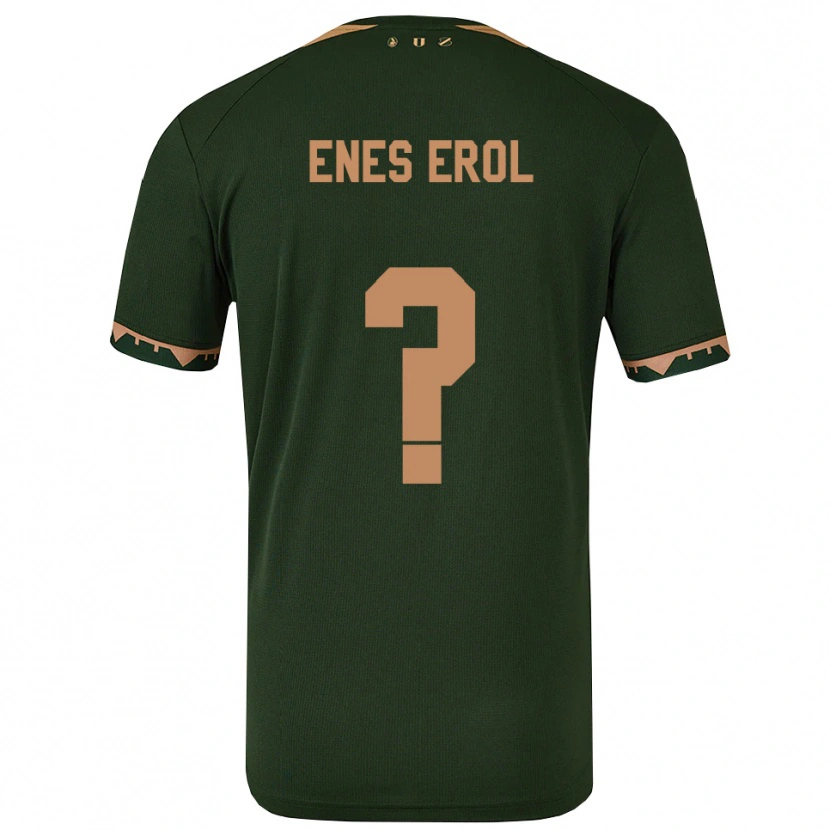 Danxen Heren Kubilay Enes Erol #0 Groen Goud Uitshirt Uittenue 2025/26 T-Shirt
