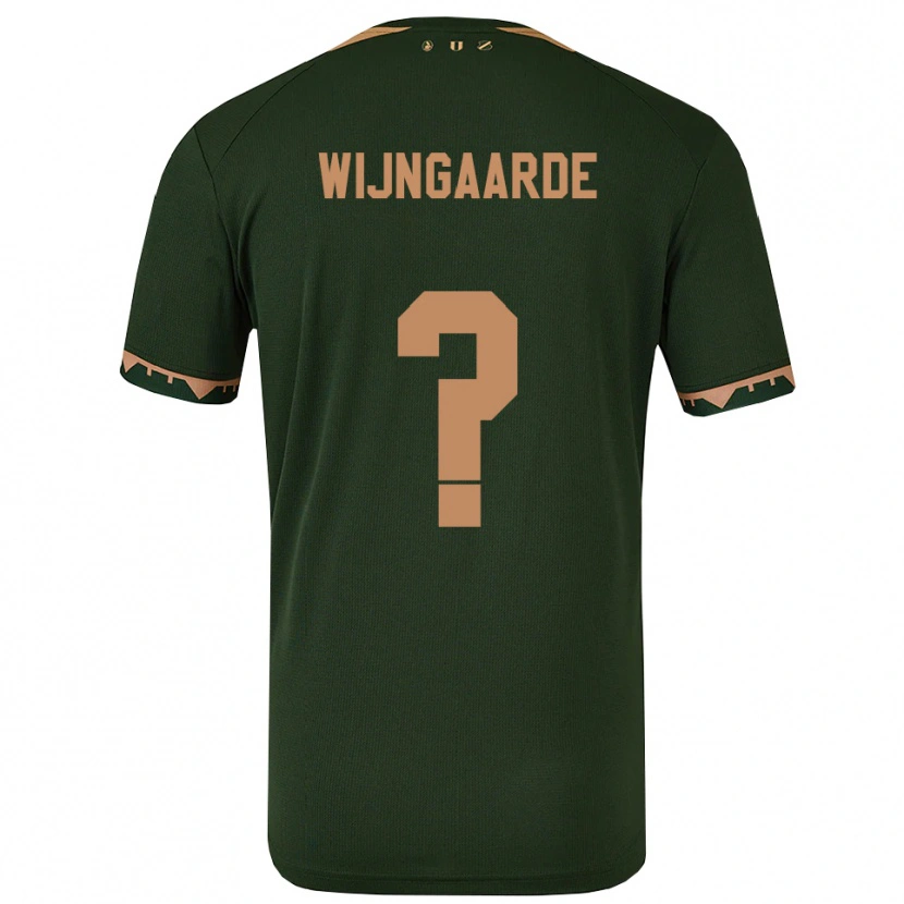 Danxen Heren Jahrnell Wijngaarde #0 Groen Goud Uitshirt Uittenue 2025/26 T-Shirt