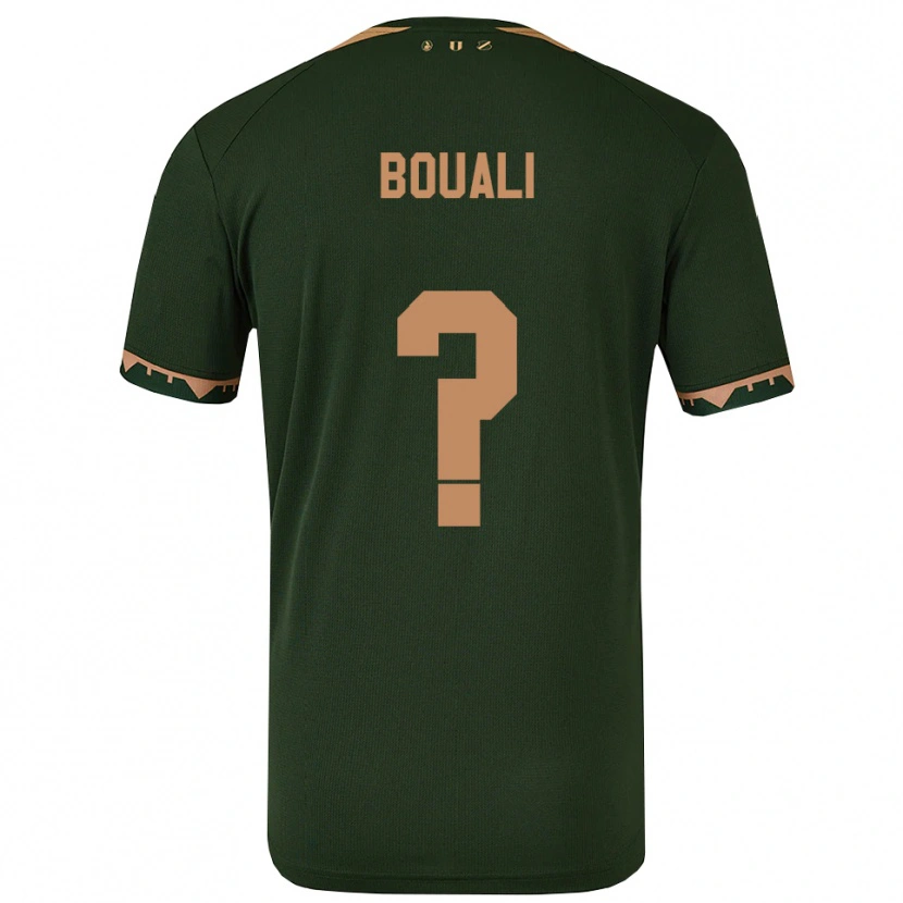 Danxen Heren Zakaria Bouali #0 Groen Goud Uitshirt Uittenue 2025/26 T-Shirt
