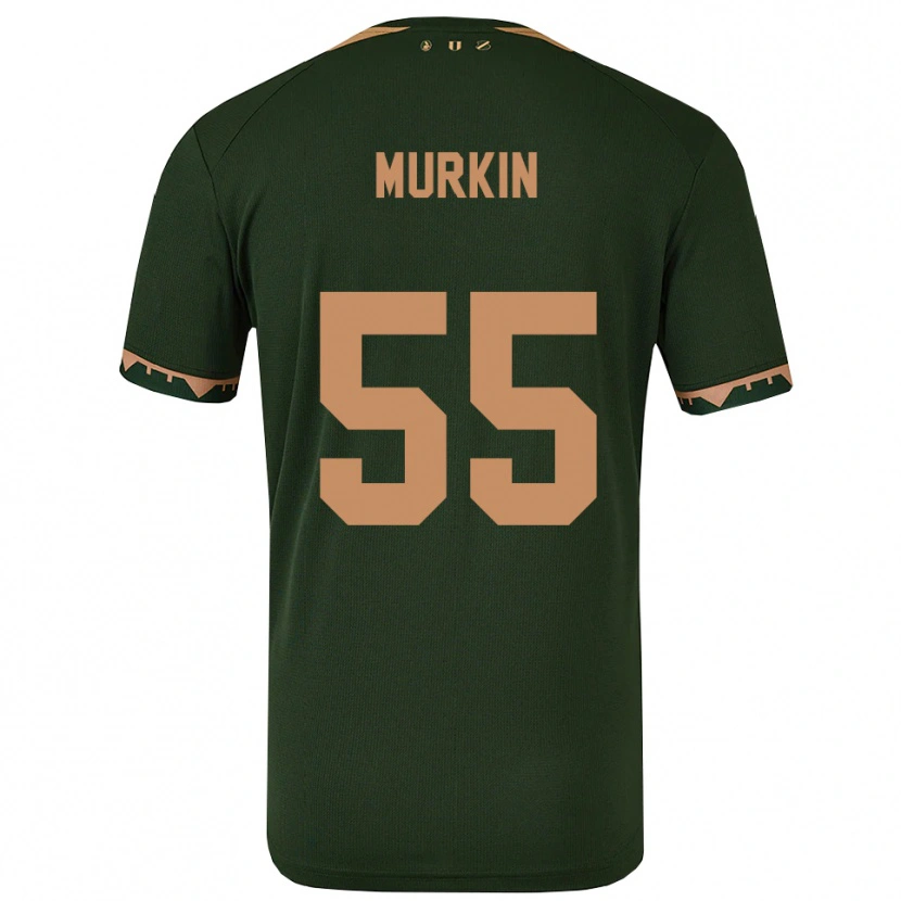 Danxen Heren Derry Murkin #55 Groen Goud Uitshirt Uittenue 2025/26 T-Shirt