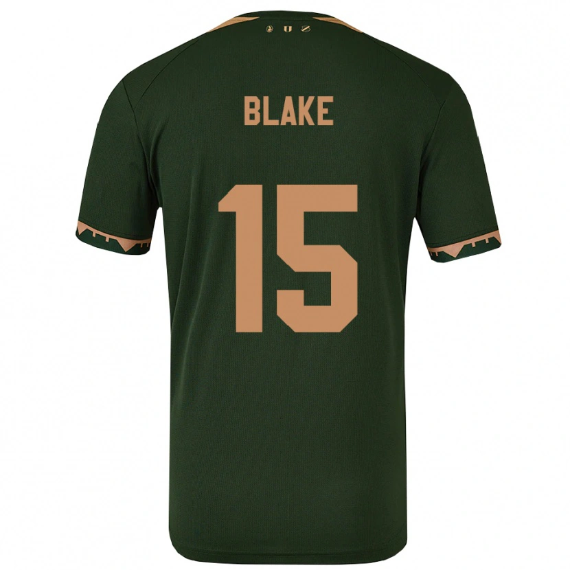 Danxen Heren Adrian Blake #15 Groen Goud Uitshirt Uittenue 2025/26 T-Shirt