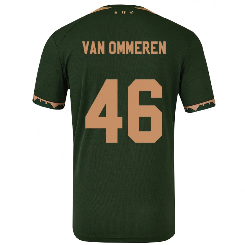 Danxen Heren Jaygo Van Ommeren #46 Groen Goud Uitshirt Uittenue 2025/26 T-Shirt