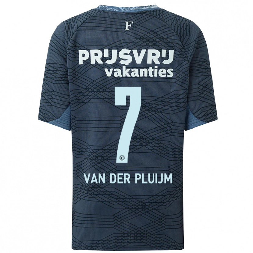 Danxen Heren Marvin Van Der Pluijm #7 Zwart Grijs Uitshirt Uittenue 2025/26 T-Shirt