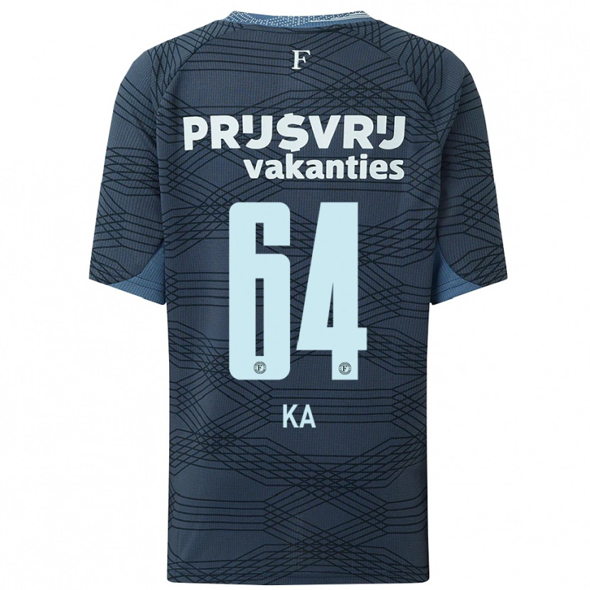 Danxen Heren Ismail Ka #64 Zwart Grijs Uitshirt Uittenue 2025/26 T-Shirt