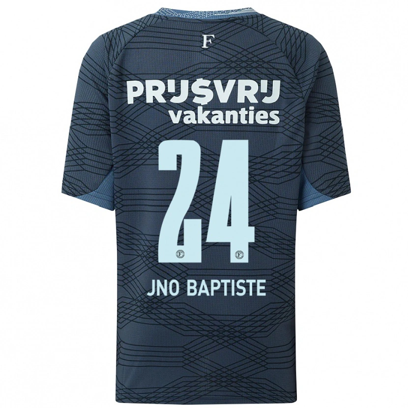 Danxen Heren Bridget Jno Baptiste #24 Zwart Grijs Uitshirt Uittenue 2025/26 T-Shirt