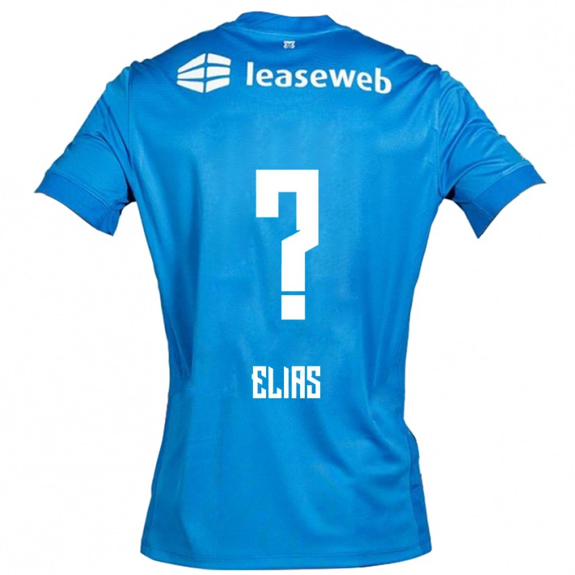 Danxen Heren Janoa Elias #0 Blauw Wit Uitshirt Uittenue 2025/26 T-Shirt