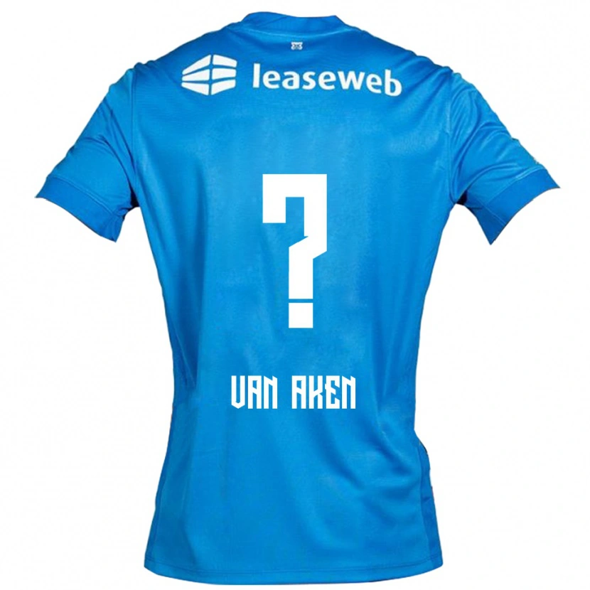 Danxen Heren Jurre Van Aken #0 Blauw Wit Uitshirt Uittenue 2025/26 T-Shirt