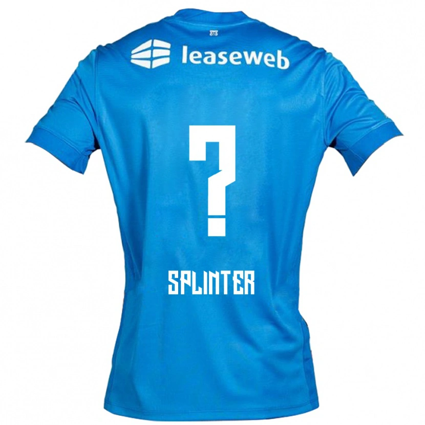 Danxen Heren Ilias Splinter #0 Blauw Wit Uitshirt Uittenue 2025/26 T-Shirt