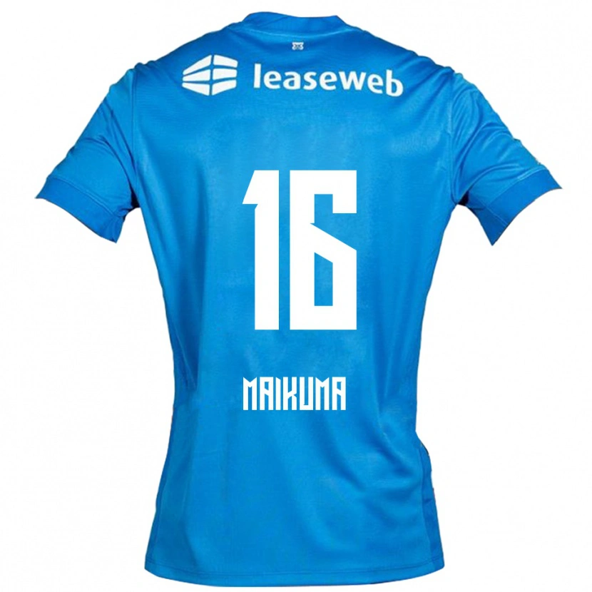Danxen Heren Seiya Maikuma #16 Blauw Wit Uitshirt Uittenue 2025/26 T-Shirt