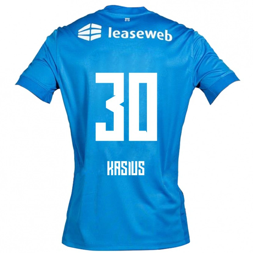 Danxen Heren Denso Kasius #30 Blauw Wit Uitshirt Uittenue 2025/26 T-Shirt