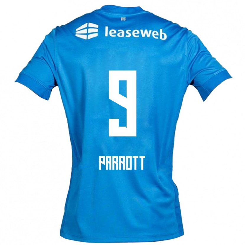 Danxen Heren Troy Parrott #9 Blauw Wit Uitshirt Uittenue 2025/26 T-Shirt