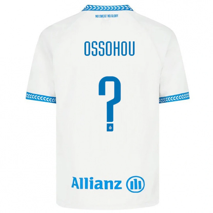 Danxen Heren Clever Ossohou #0 Blauw Wit Uitshirt Uittenue 2025/26 T-Shirt