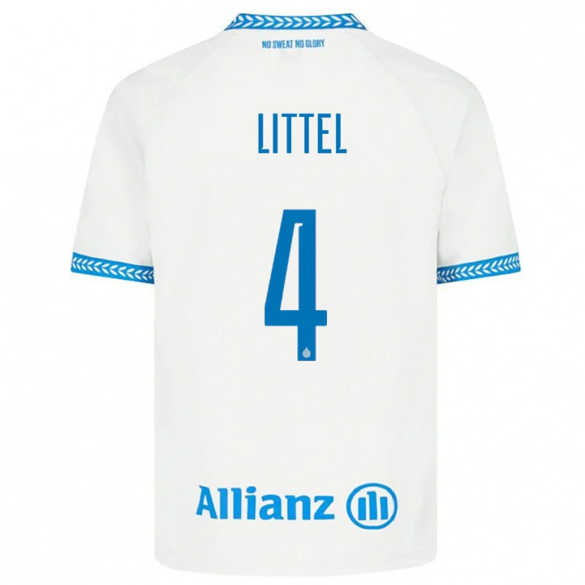 Danxen Heren Amy Littel #4 Blauw Wit Uitshirt Uittenue 2025/26 T-Shirt