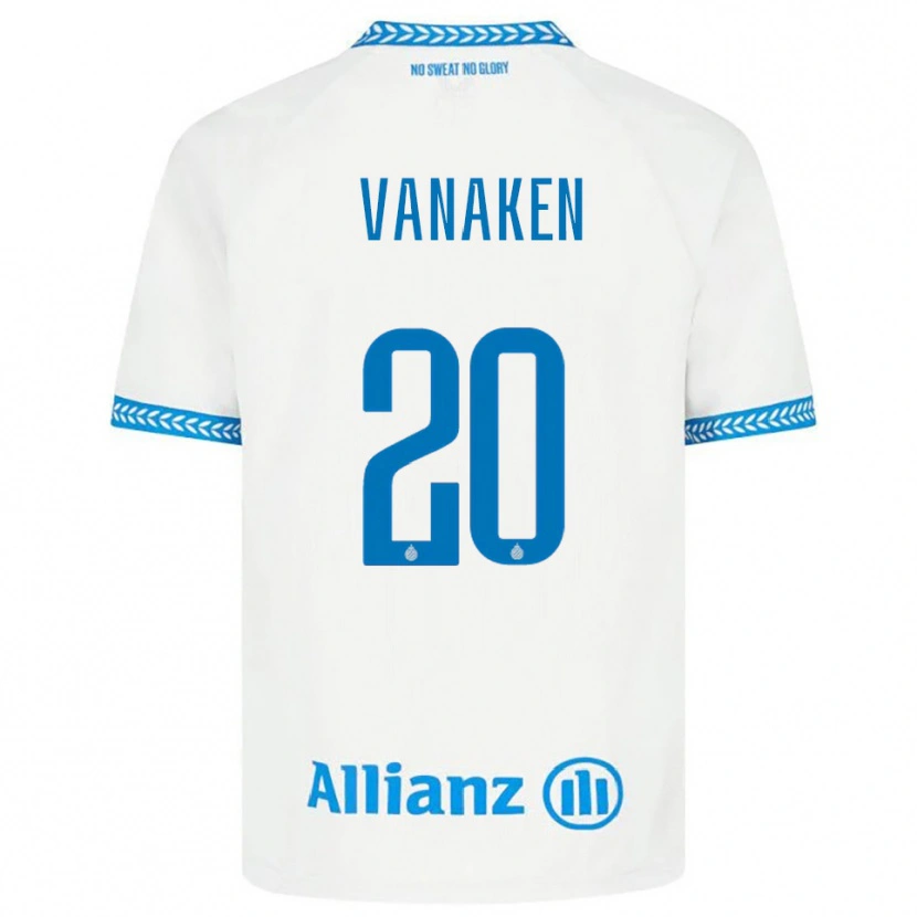 Danxen Heren Hans Vanaken #20 Blauw Wit Uitshirt Uittenue 2025/26 T-Shirt