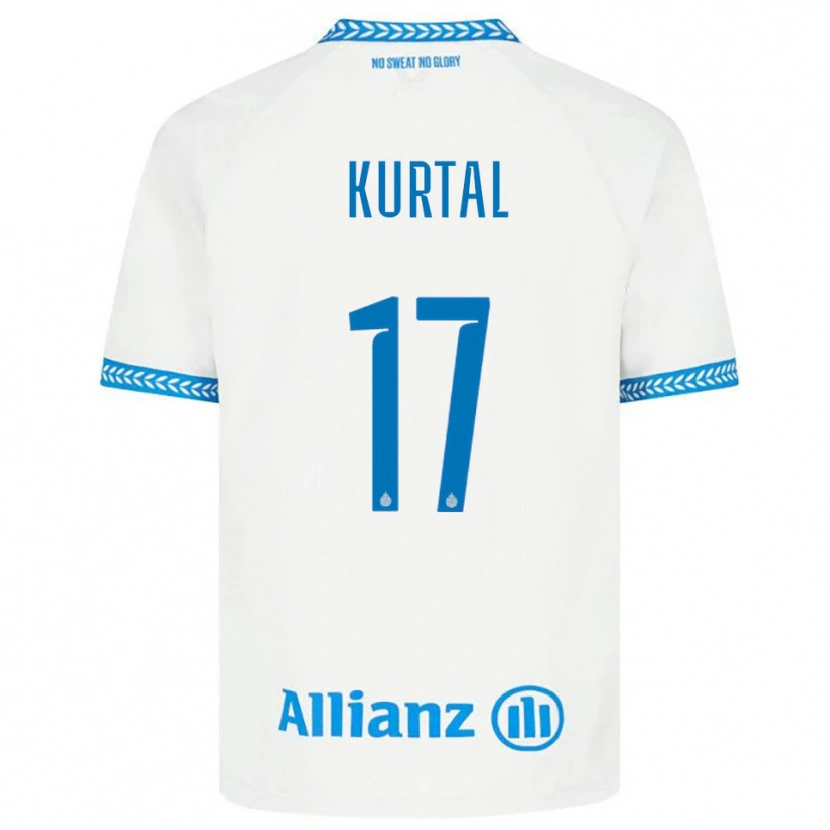 Danxen Heren Utku Kurtal #17 Blauw Wit Uitshirt Uittenue 2025/26 T-Shirt