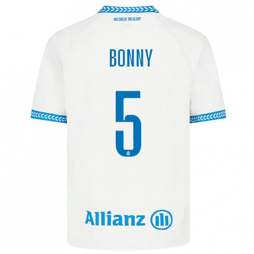 Danxen Heren Chionne Bonny #5 Blauw Wit Uitshirt Uittenue 2025/26 T-Shirt
