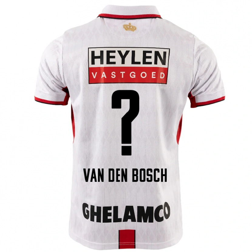 Danxen Heren Cisse Van Den Bosch #0 Wit Rood Uitshirt Uittenue 2025/26 T-Shirt