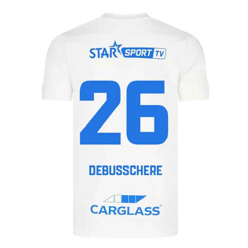 Danxen Heren Vic Debusschere #26 Wit Blauw Uitshirt Uittenue 2025/26 T-Shirt