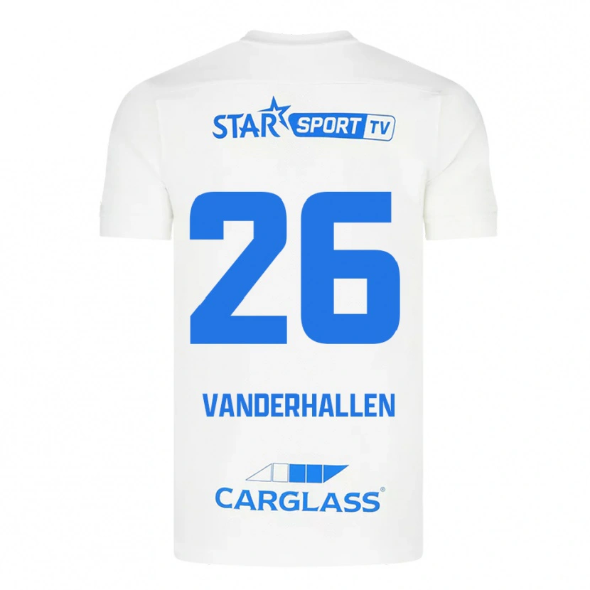 Danxen Heren Yari Vanderhallen #26 Wit Blauw Uitshirt Uittenue 2025/26 T-Shirt