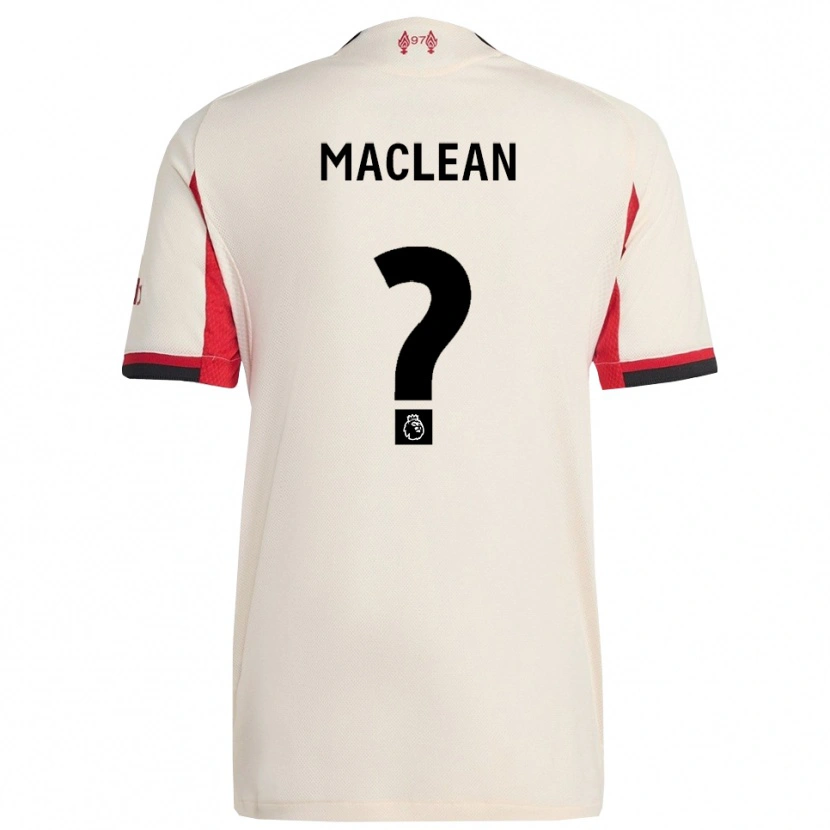 Danxen Heren Kirsty Maclean #0 Wit Zwart Uitshirt Uittenue 2025/26 T-Shirt