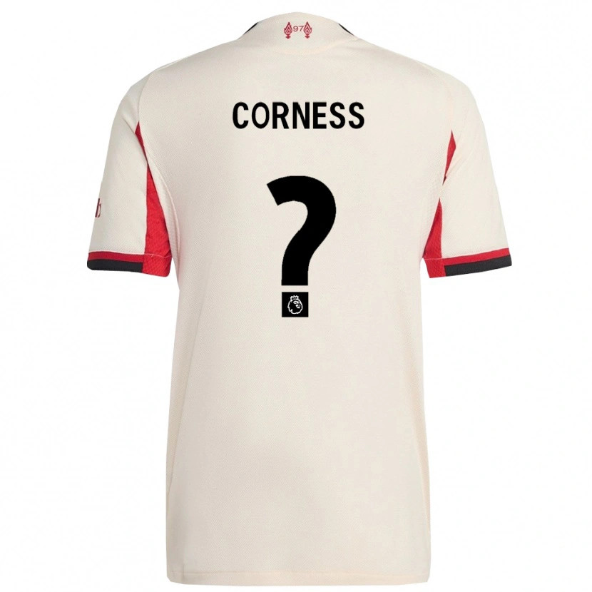 Danxen Heren Dominic Corness #0 Wit Zwart Uitshirt Uittenue 2025/26 T-Shirt