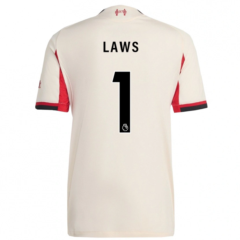 Danxen Heren Rachael Laws #1 Wit Zwart Uitshirt Uittenue 2025/26 T-Shirt