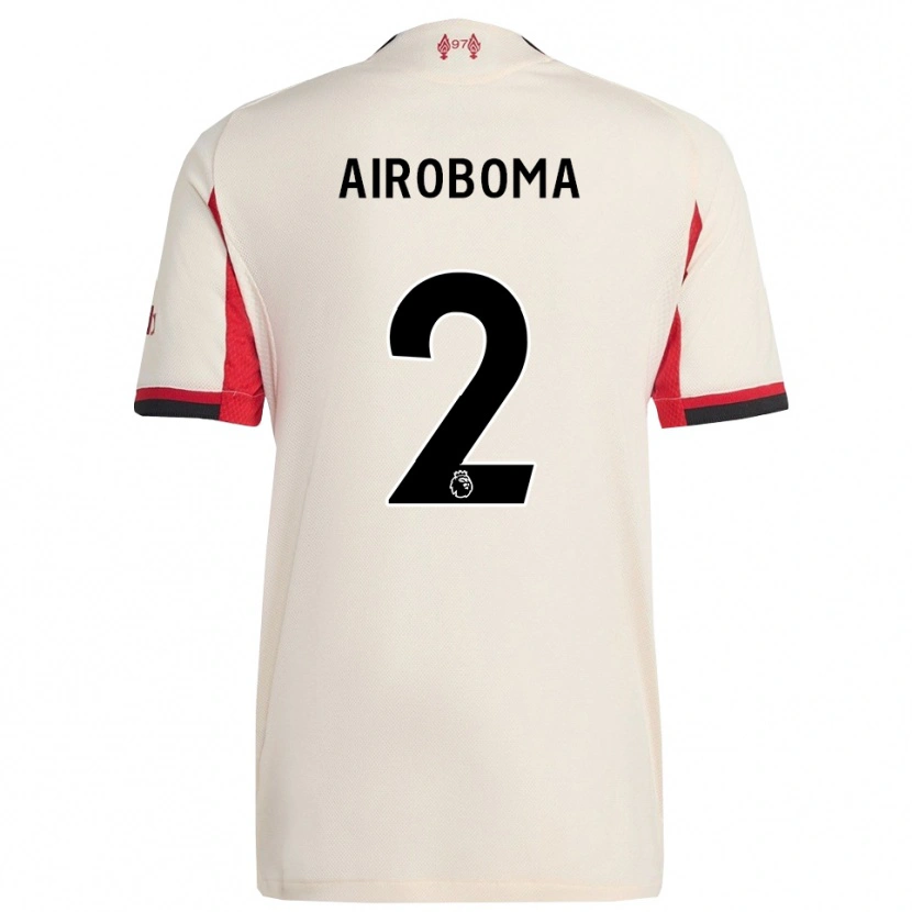 Danxen Heren Emmanuel Airoboma #2 Wit Zwart Uitshirt Uittenue 2025/26 T-Shirt