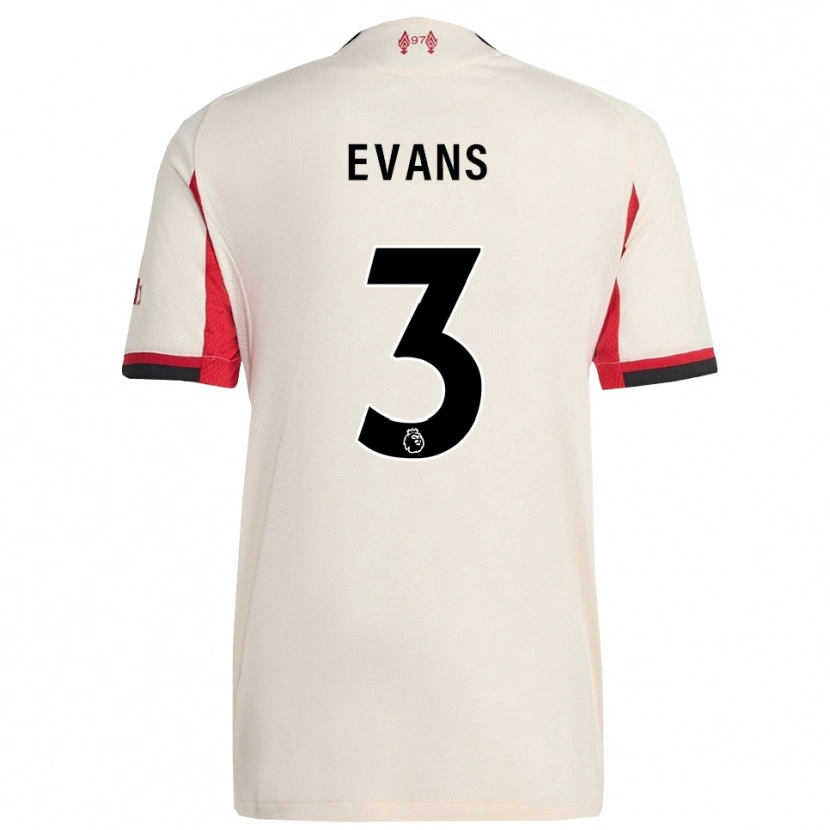 Danxen Heren Gemma Evans #3 Wit Zwart Uitshirt Uittenue 2025/26 T-Shirt