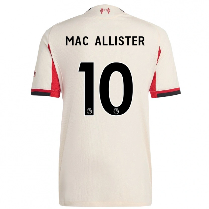 Danxen Heren Alexis Mac Allister #10 Wit Zwart Uitshirt Uittenue 2025/26 T-Shirt