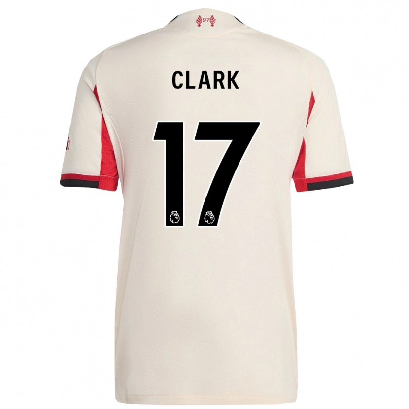 Danxen Heren Jenna Clark #17 Wit Zwart Uitshirt Uittenue 2025/26 T-Shirt