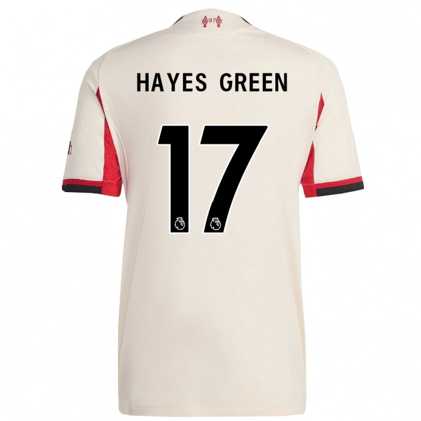 Danxen Heren Charlie Hayes-Green #17 Wit Zwart Uitshirt Uittenue 2025/26 T-Shirt