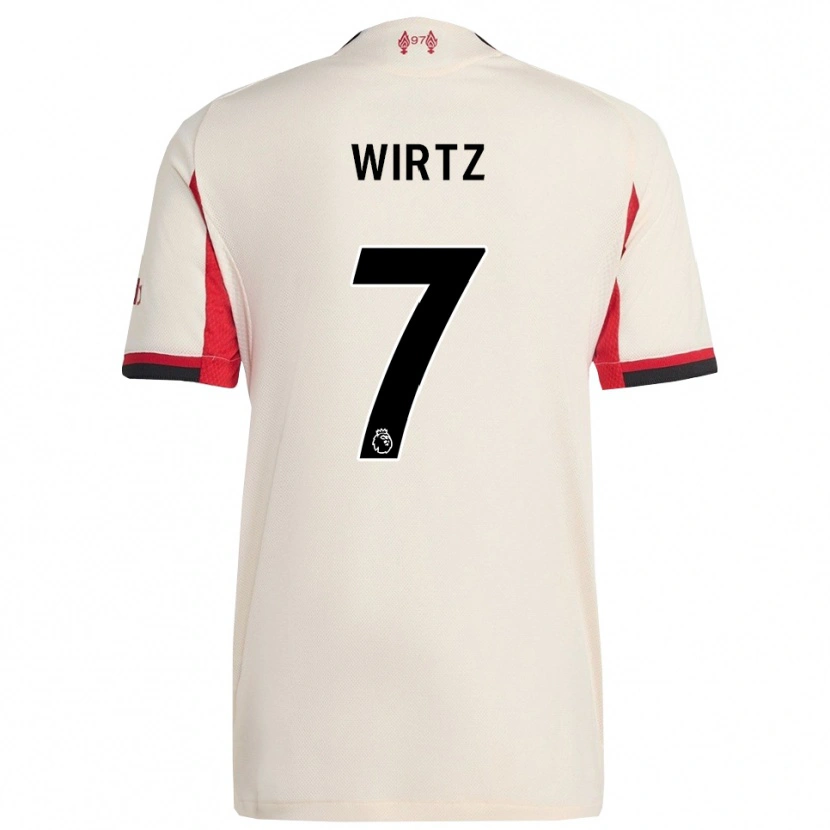 Danxen Heren Florian Wirtz #7 Wit Zwart Uitshirt Uittenue 2025/26 T-Shirt