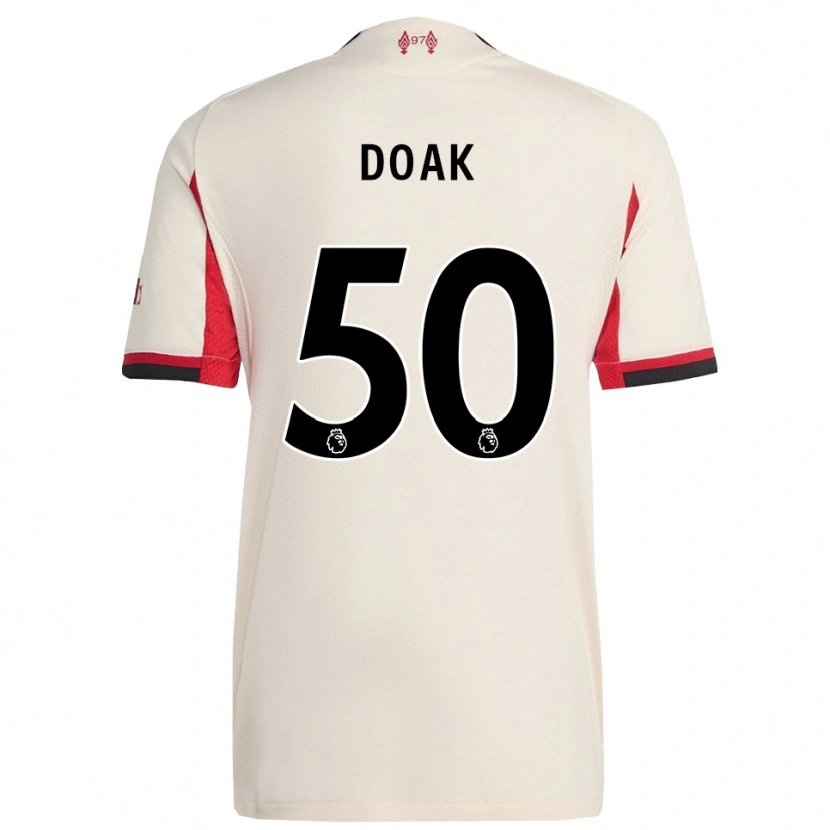 Danxen Heren Ben Doak #50 Wit Zwart Uitshirt Uittenue 2025/26 T-Shirt