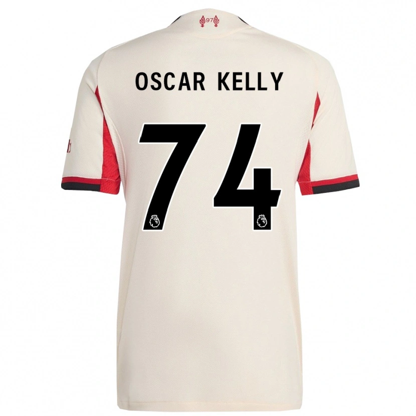 Danxen Heren Oscar Kelly #74 Wit Zwart Uitshirt Uittenue 2025/26 T-Shirt