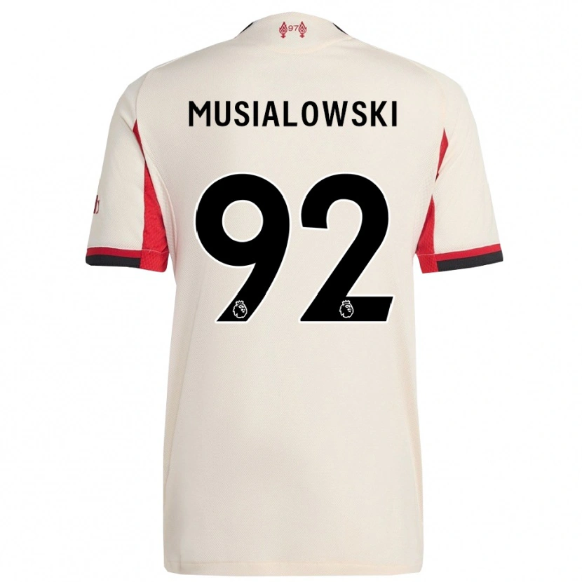 Danxen Heren Mateusz Musialowski #92 Wit Zwart Uitshirt Uittenue 2025/26 T-Shirt