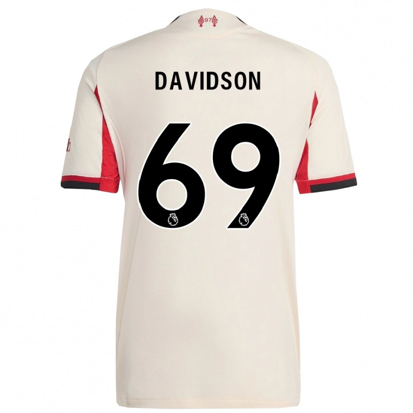 Danxen Heren Josh Davidson #69 Wit Zwart Uitshirt Uittenue 2025/26 T-Shirt