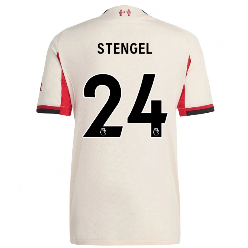 Danxen Heren Katie Stengel #24 Wit Zwart Uitshirt Uittenue 2025/26 T-Shirt
