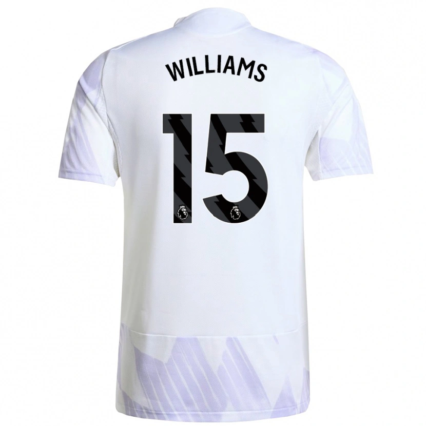 Danxen Heren Joe Williams #15 Wit Paars Paars Uitshirt Uittenue 2025/26 T-Shirt