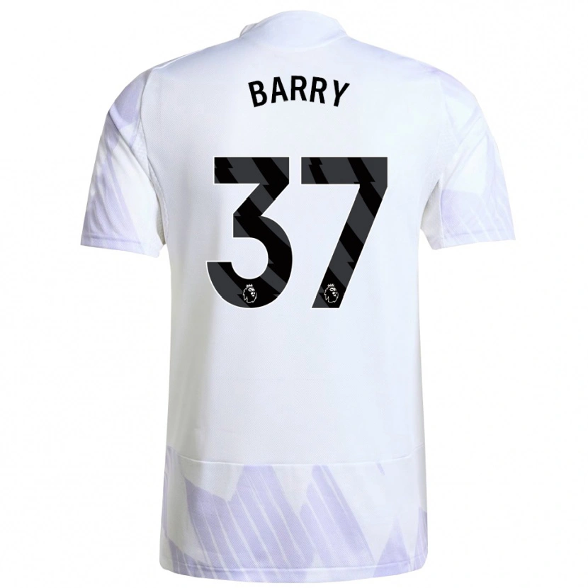 Danxen Heren Keira Barry #37 Wit Paars Paars Uitshirt Uittenue 2025/26 T-Shirt