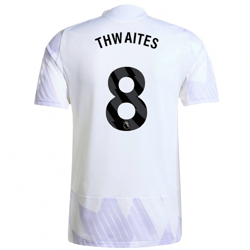 Danxen Heren Jim Thwaites #8 Wit Paars Paars Uitshirt Uittenue 2025/26 T-Shirt
