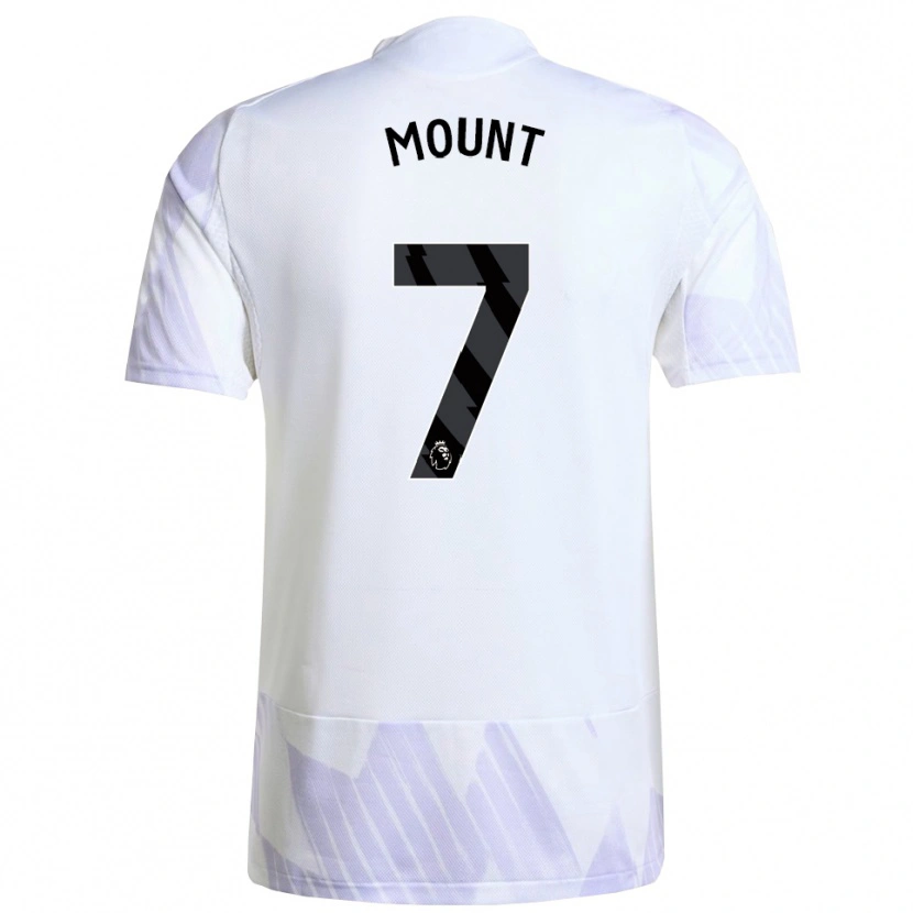 Danxen Heren Mason Mount #7 Wit Paars Paars Uitshirt Uittenue 2025/26 T-Shirt