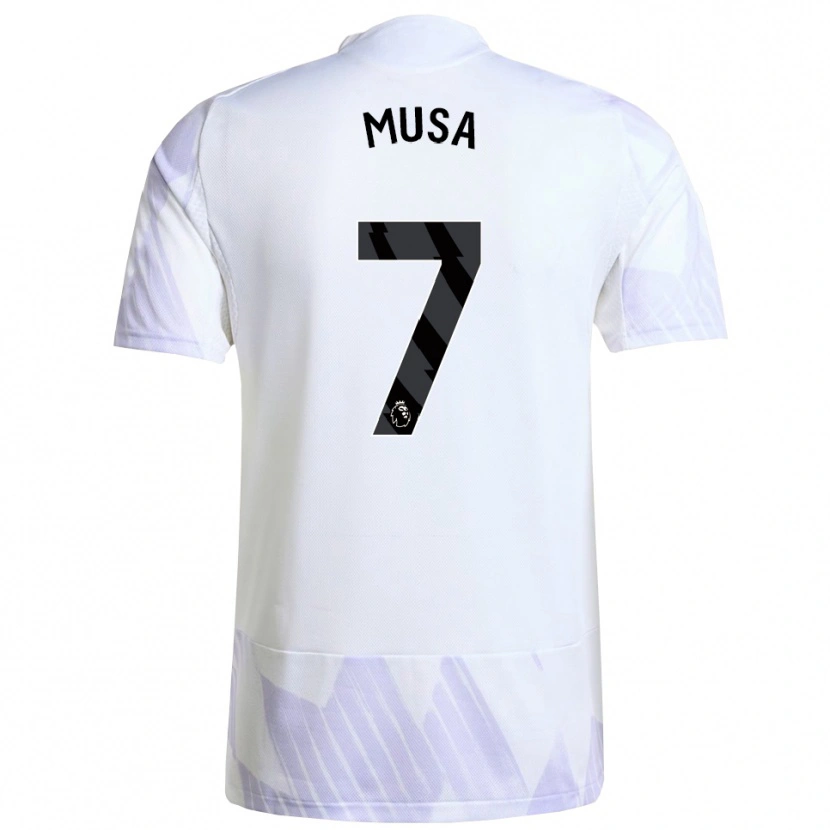 Danxen Heren Victor Musa #7 Wit Paars Paars Uitshirt Uittenue 2025/26 T-Shirt