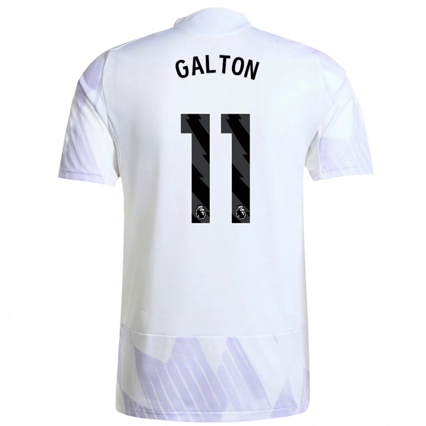 Danxen Heren Leah Galton #11 Wit Paars Paars Uitshirt Uittenue 2025/26 T-Shirt